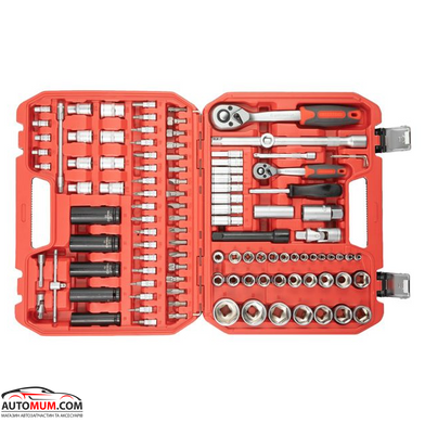 Набір інструментів INTERTOOL ET-9111 Impact (комірки,насадки,головки 1/2, 1/4 6 гр.) -111 од.